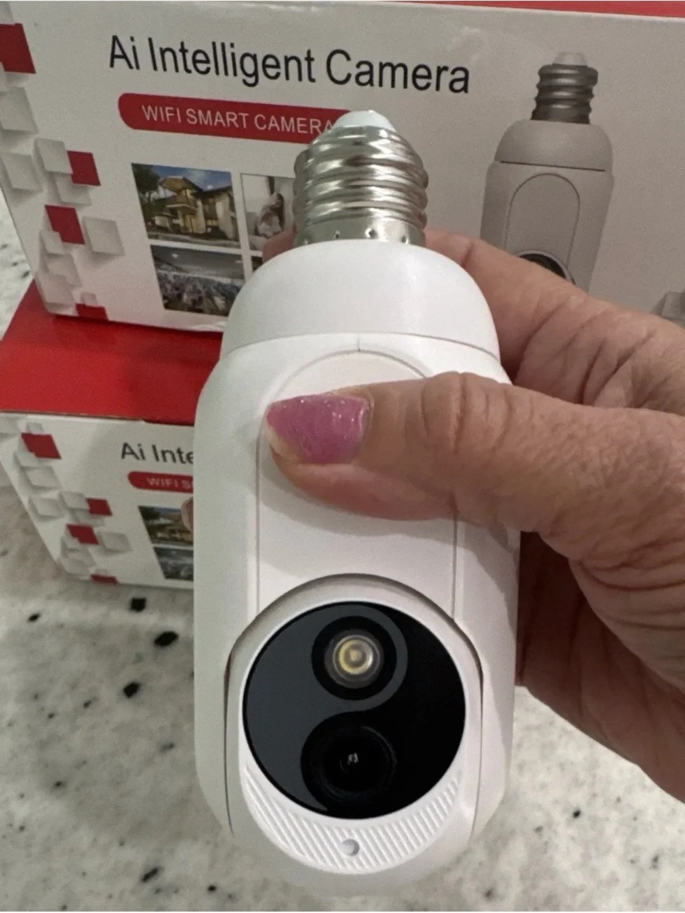 White AI Intelligent WiFi Smart Camera (2-Pack)